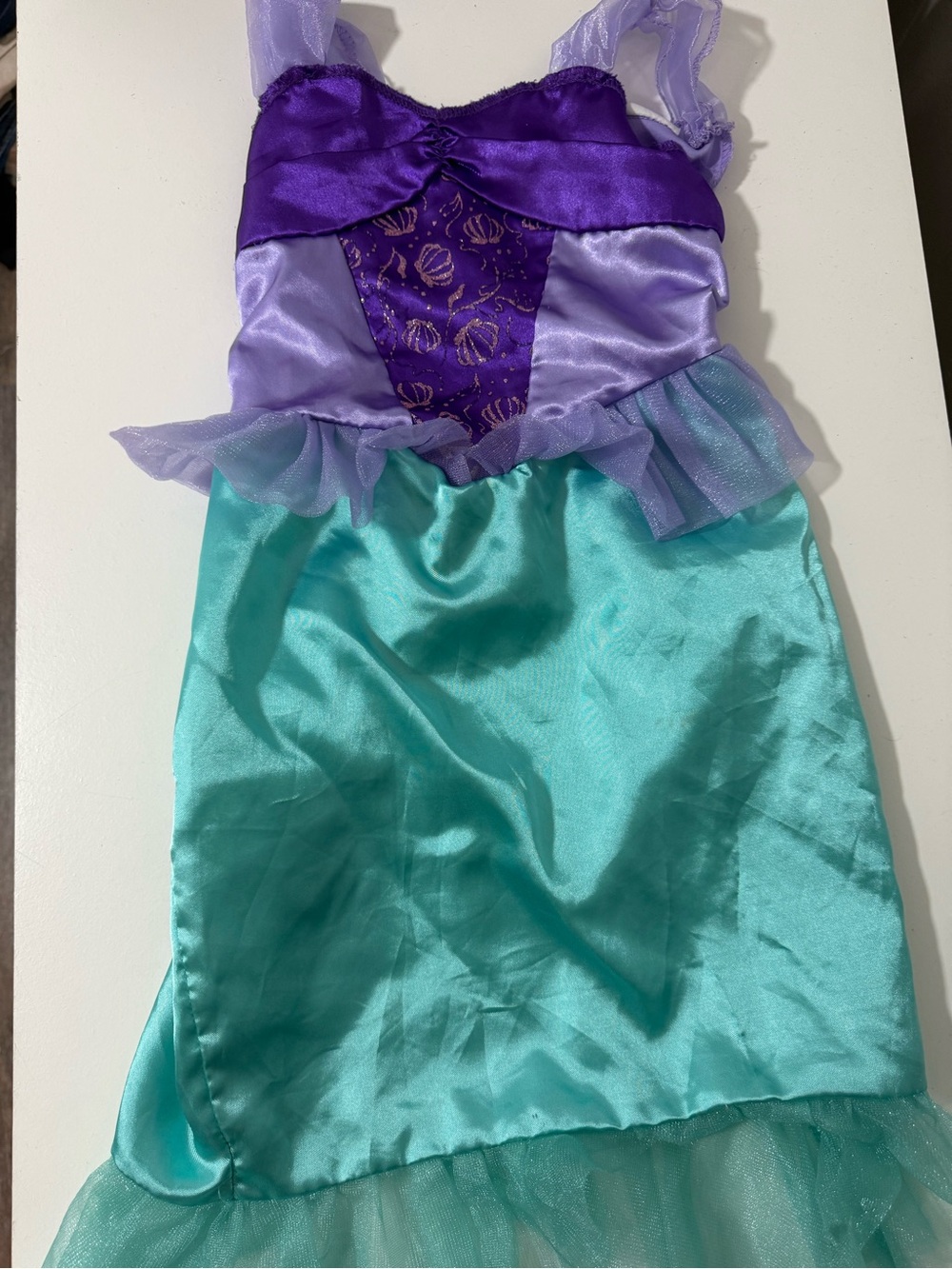 Purple and Teal Mermaid Kids Costume Dress